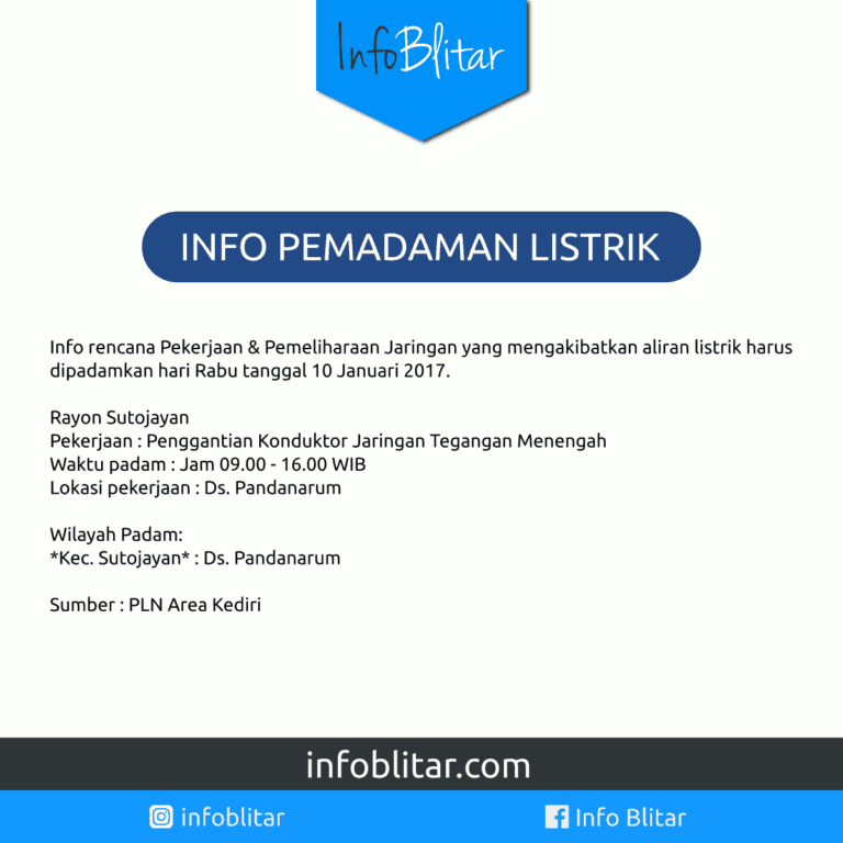 pemadaman 10 januari di sutojayan