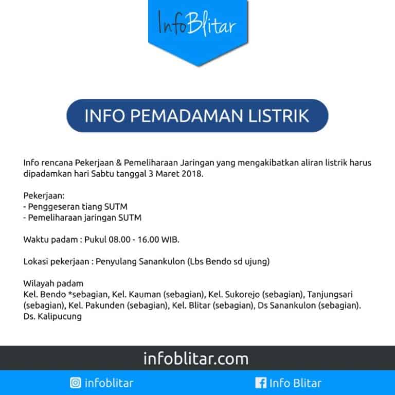 Pemadaman 3 Maret