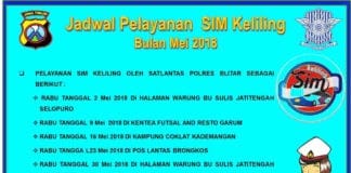 Jadwal SIM Keliling Mei 2018