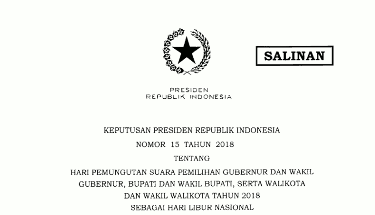perpres no 15 2018