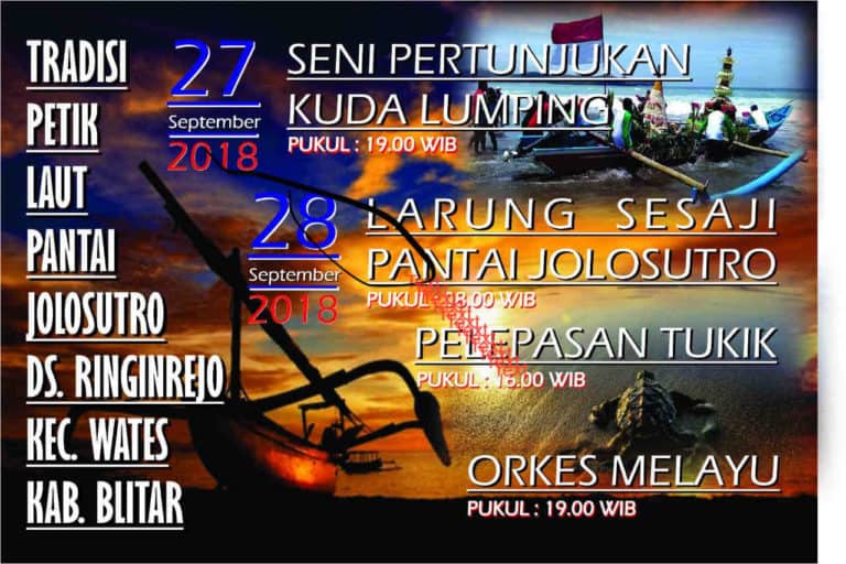 Tradisi Petik Laut Pantai Jolosutro