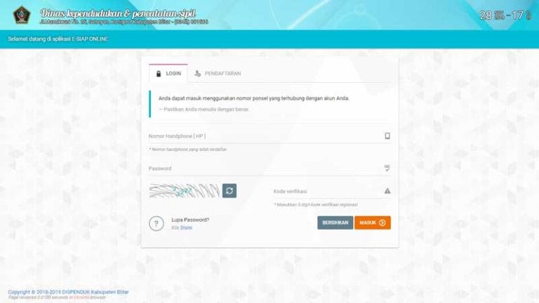 E-SIAP online