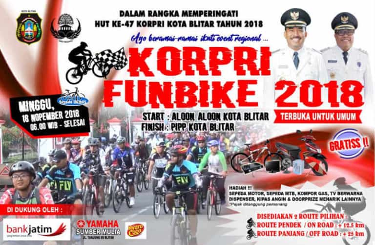 Korpri Funbike 2018 di Blitar