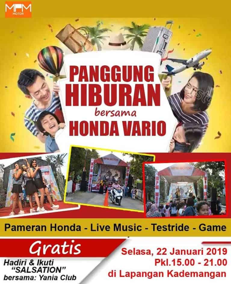 Panggung Hiburan Bersama Honda Vario