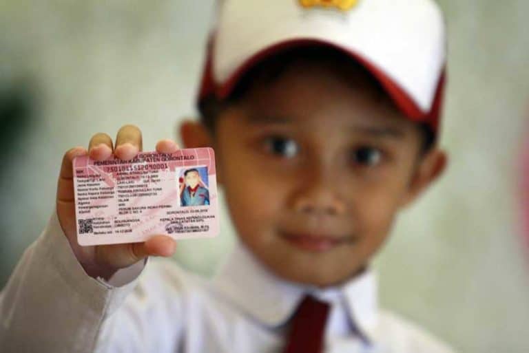 Peluncuran kartu identitas anak. Sumber foto dari Tirto dot id