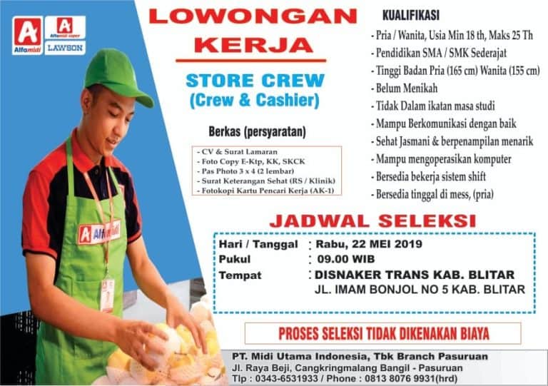 Lowongan Kerja di Alfamidi
