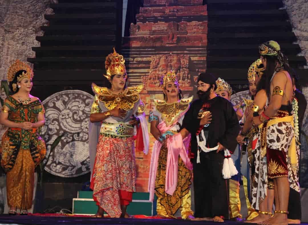 Bupati Blitar main ludruk di Festival Panji Nusantara. Foto oleh Pemkab Blitar