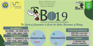 National Biology Olympiad 2019