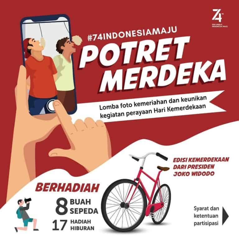 Tantangan Potret Merdeka #74IndonesiaMaju dari Presiden Joko Widodo