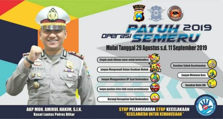 Operasi Patuh Semeru di Blitar