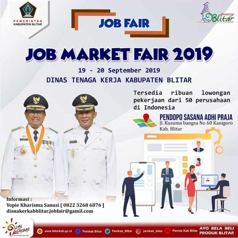 Job Market Fair oleh Disnaker dan Pemkab Blitar