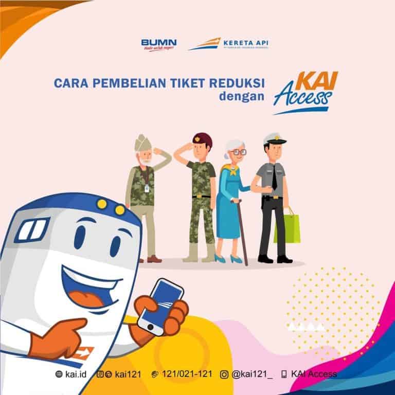 pembelian tiket reduksi dengan KAI Acess