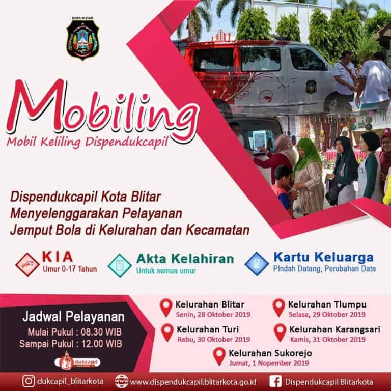 Mobil Keliling Dispendukcapil Kota Blitar