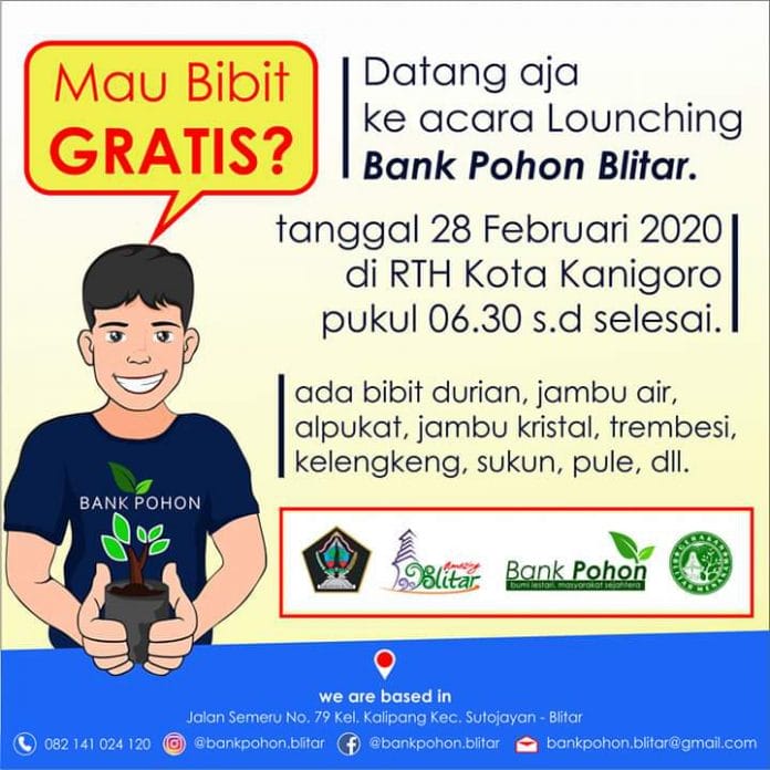 Peluncuran Bank Pohon Blitar