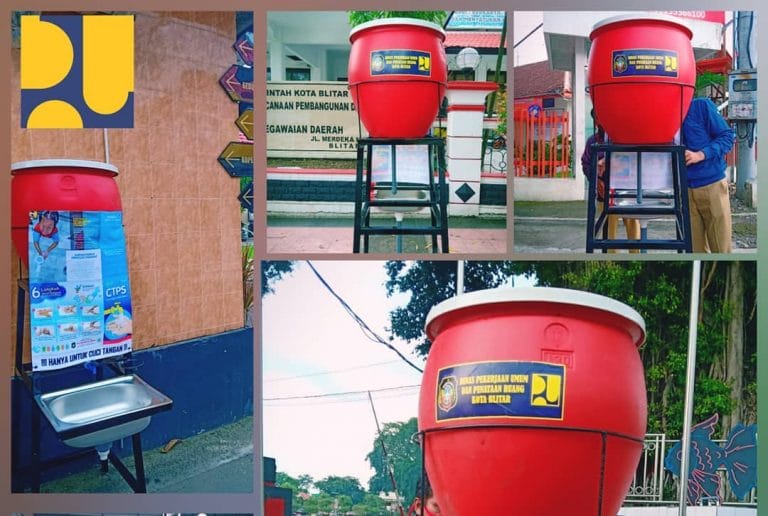 Cuci Tangan Pakai Sabun, fasilitas dari Dinas PU dan Penataan Ruang Kota Blitar