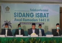 Telekonferensi Sidang isbat Hari Raya Idulfitri 1441 Hijriyah.