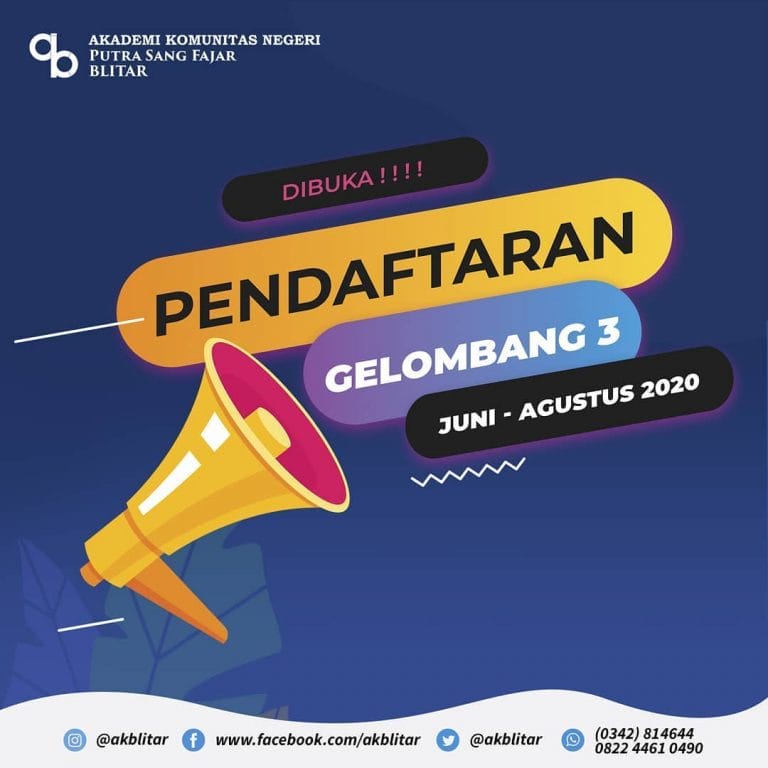 Akademi Komunitas Negeri Blitar buka pendaftaran gelombang 3