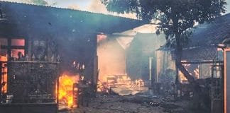 Kampung Bathok Tanjungsari Kota Blitar Kebakaran
