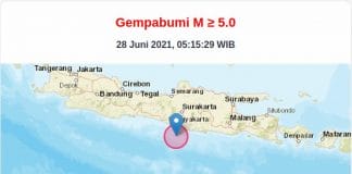 Info Gempa Bumi Blitar 28 Juni 2021