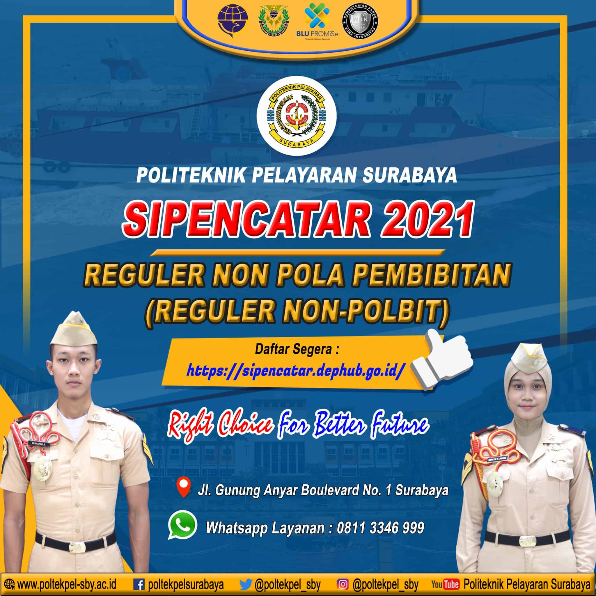 Penerimaan Calon Taruna Taruni Jalur Reguler Non Pola Pembibitan Tahun