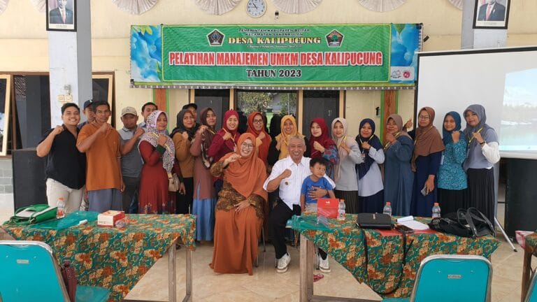 Tingkatkan Kapasitas Manajemen UMKM, Kepala Desa Kalipucung Bekerjasama dengan Dosen Universitas Islam Balitar Berikan Pelatihan Manajemen UMKM