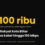 Internet Rakyat Kota Blitar, Rp100 ribu untuk dua bulan pertama