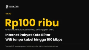 Internet Rakyat Kota Blitar, Rp100 ribu untuk dua bulan pertama